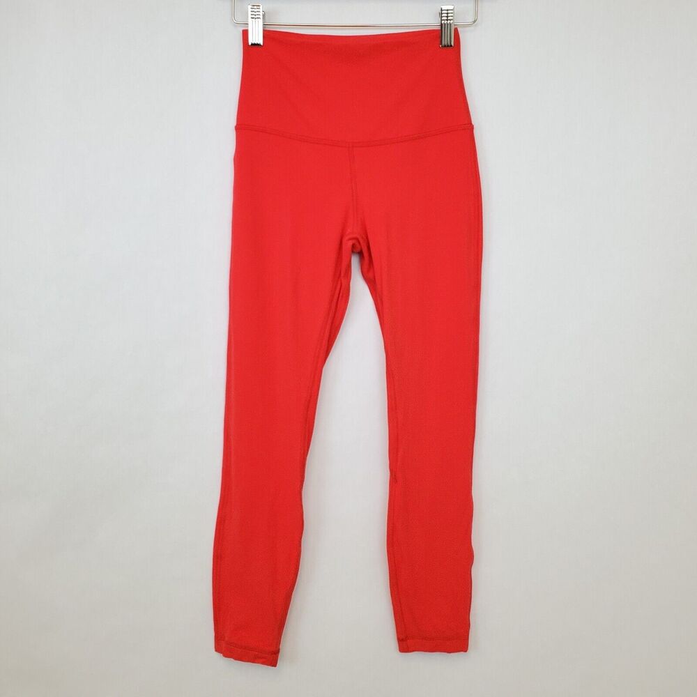 Lululemon Align High-Rise Pant 25" Size 4 Womens Reddish-Orange